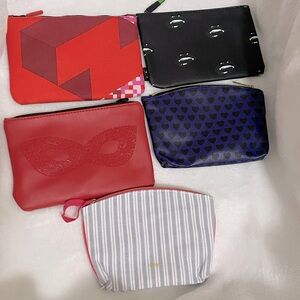 3/$10 Ipsy make up travel bag lot - set of 5